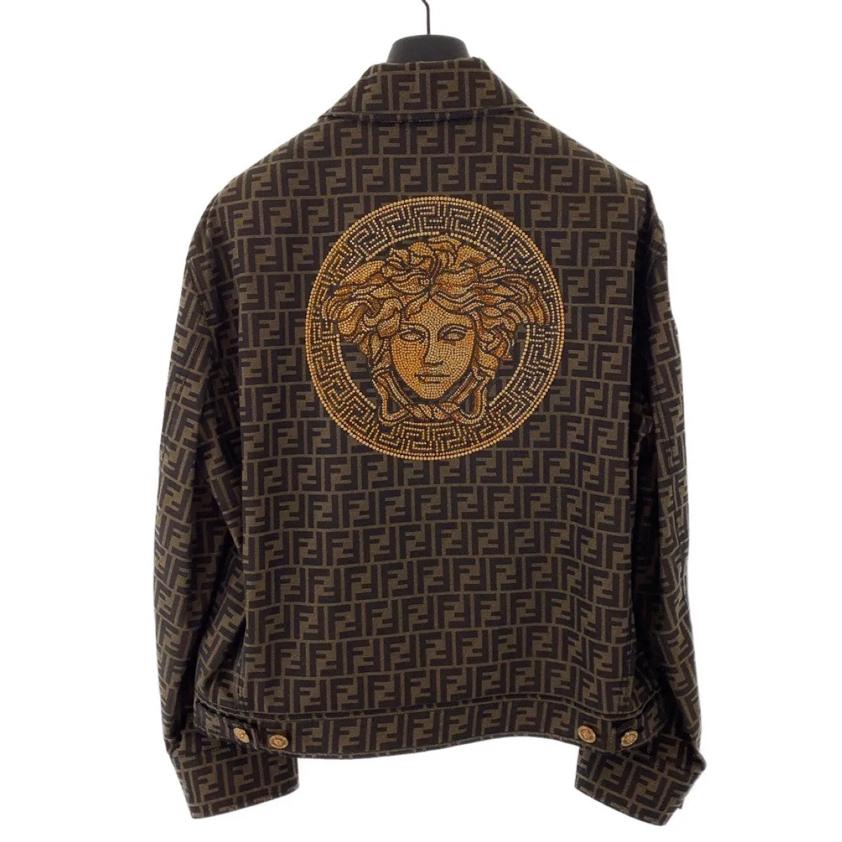 Fendi Fendace Zucca Medusa Jacquard Blazer Jacket