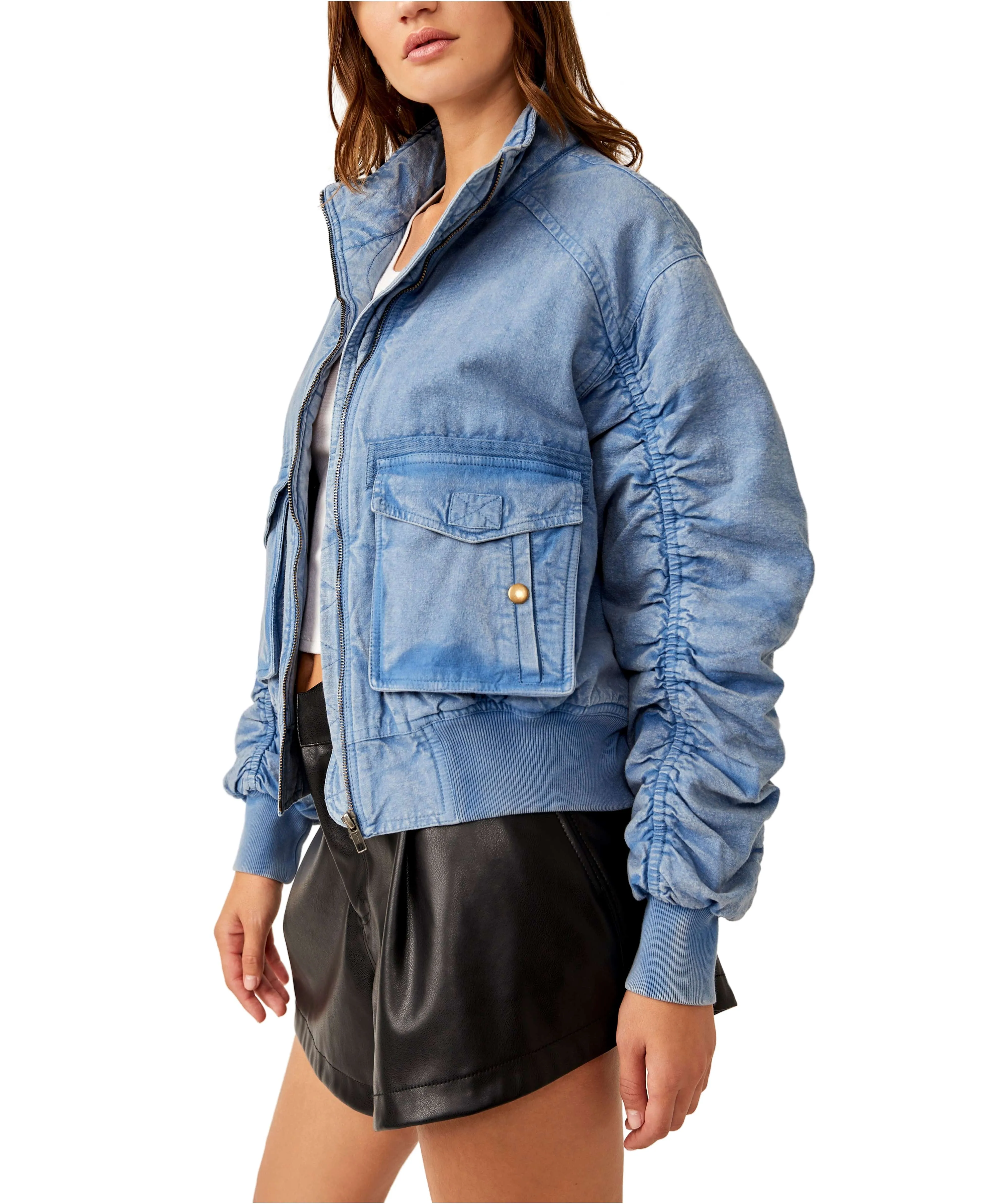 Free People We The Free Flying High Bomber Jacket