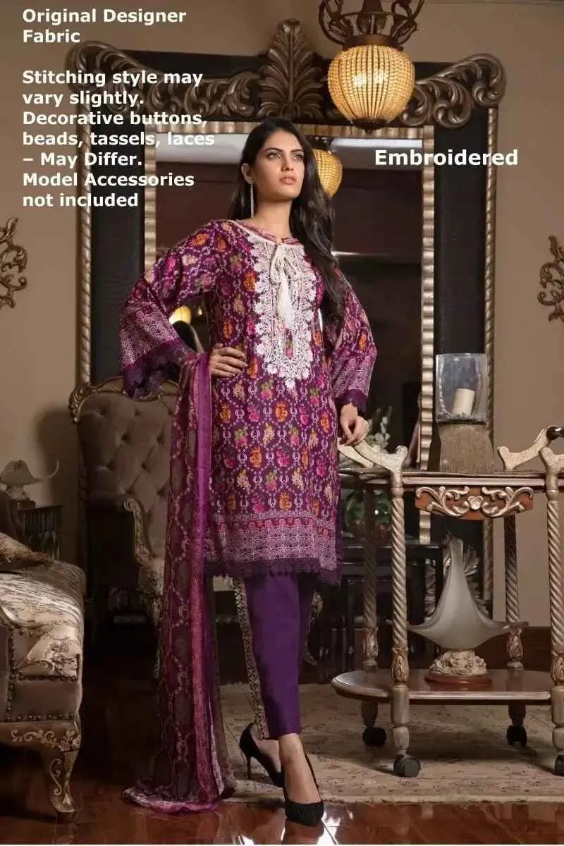 IshDeena Pakistani Dresses for Women Ready to Wear Salwar Kameez Ladies Suit - 3 Piece (Small, Pink - Embroidery Vol3)