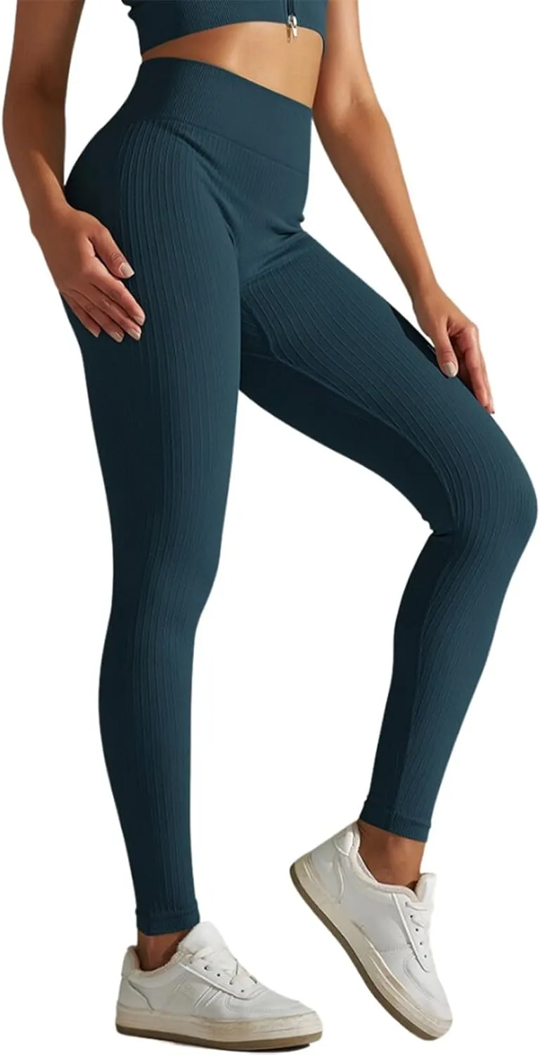Leggings for Women Workout Leggings for Women Tummy Control Scrunch Leggings High Waist Butt Lifting Gym Active Pants