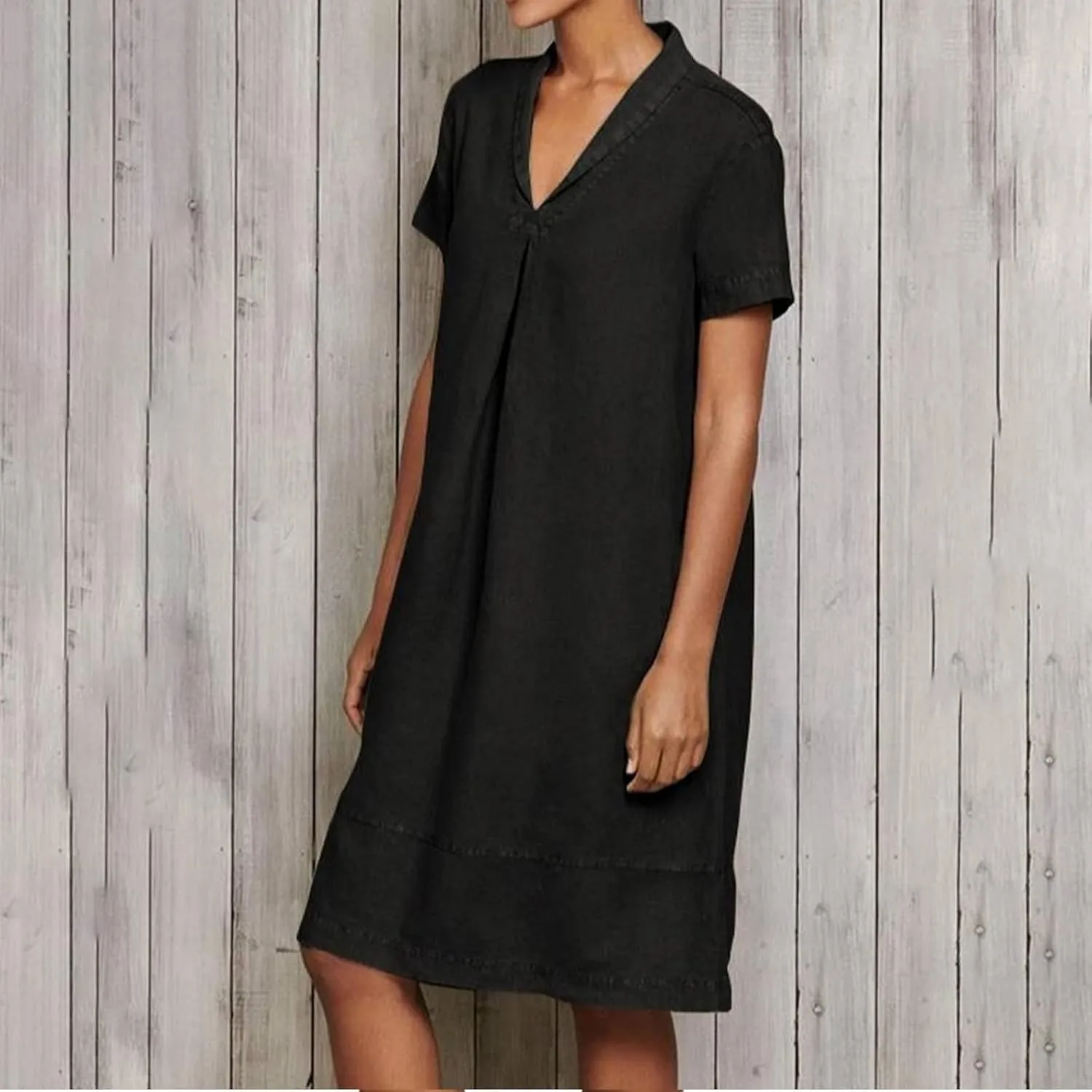 Linen Dresses for Women 2025 Casual Short Sleeve Tshirt Round Neck Dress Oversized Loose Elegant Slim Fit Mini Dress