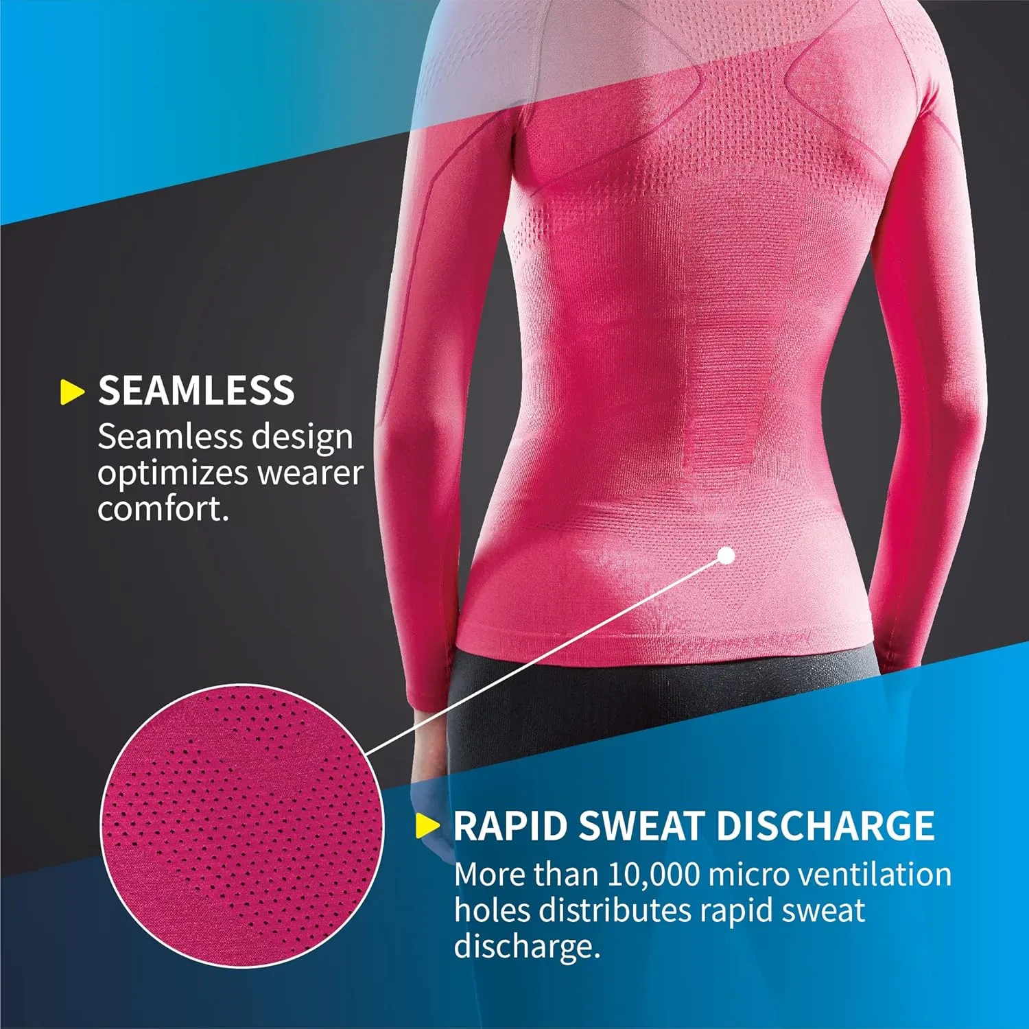 LP SUPPORT ARF2401Z Long Sleeve Compression Shirts for Women- Base Layer for Yoga, Running, Fitness