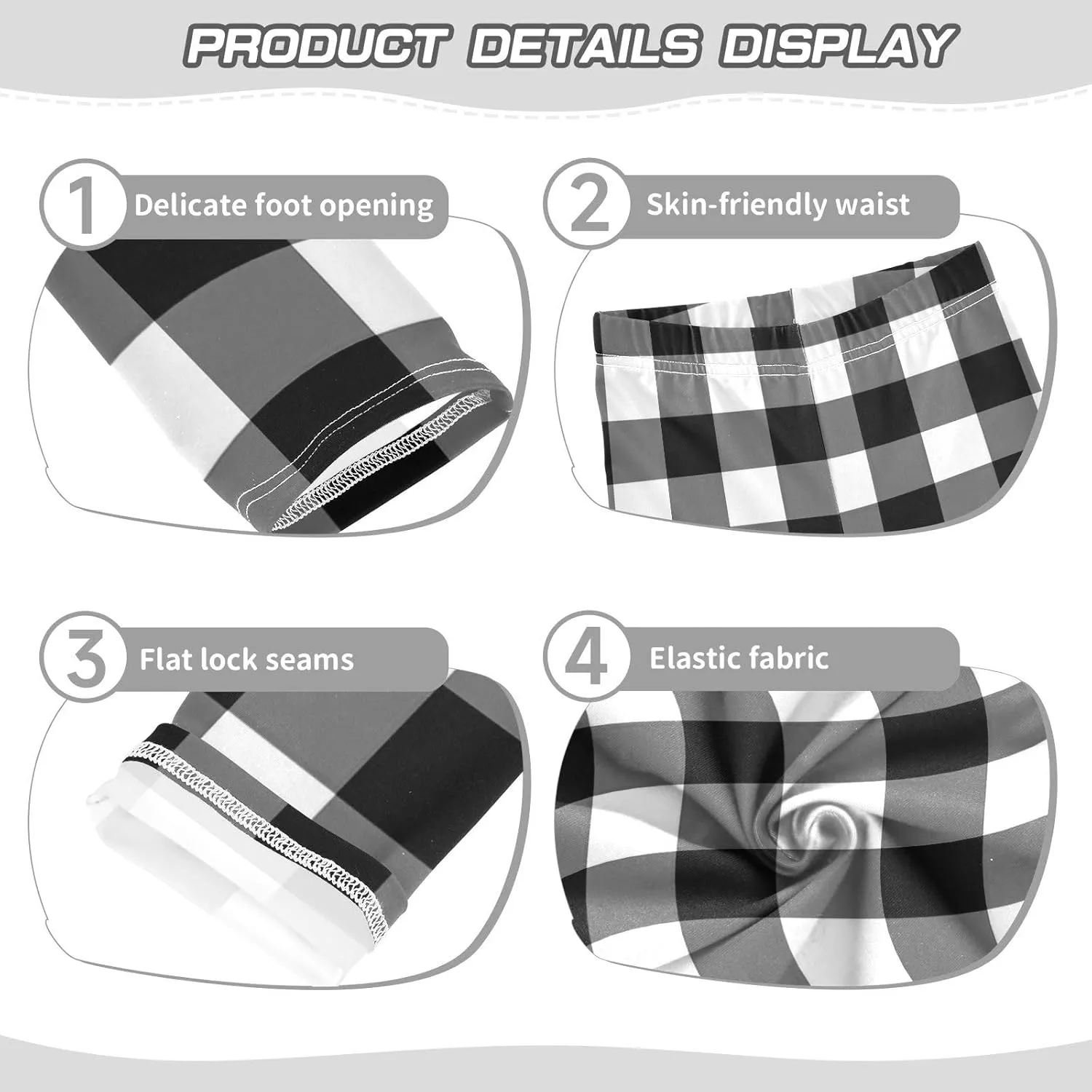 Plaid Leggings for Girls Stretch Pants Soft Girls Leggings Ankle Length Leggings for Kids Toddler 4-10 Years