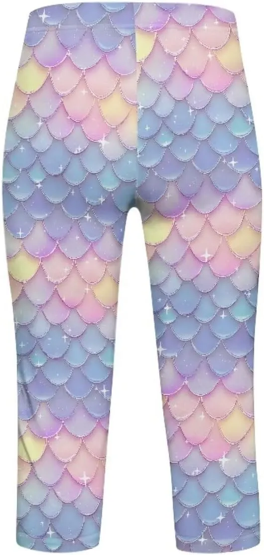 Renewold Girls' Leggings Girls Capri Leggings Yoga Pants Dance Trousers Clothing