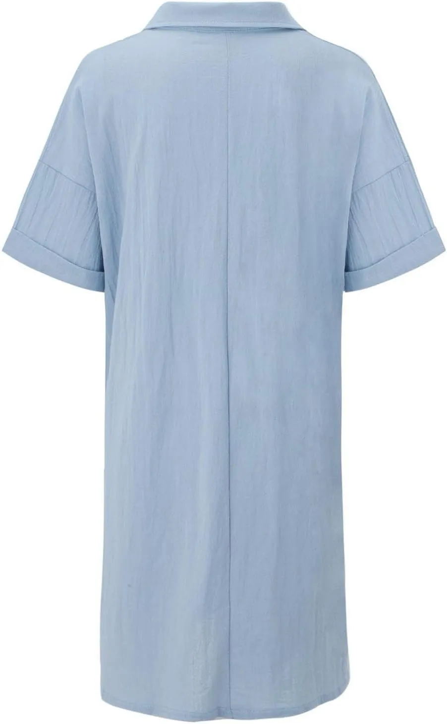 Summer Dresses for Women 2025 Classy Fitted Short Sleeve Button Knee Length Poplin Dress Church Spring Break Outfit Women