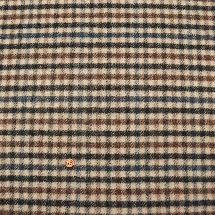 Wool Reversible Check Fabric